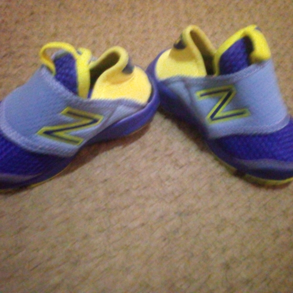 New Balance Kids' Sneakers in Purple and Yellow